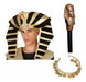 Manzana Cotillon Egyptian Pharaoh Costume Combo with Hat, Bracelet, and Staff 0