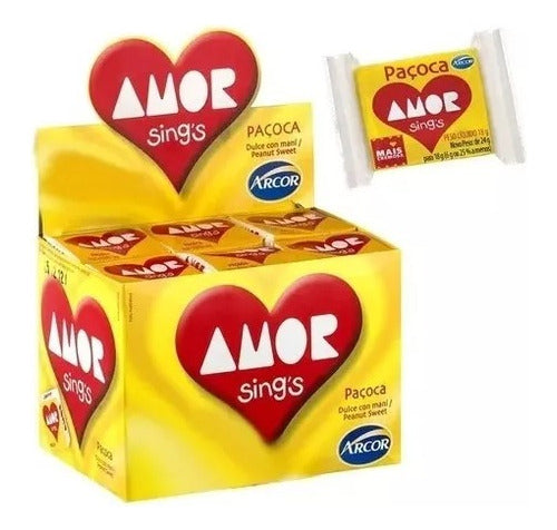 Paçoca Amor Sing's 18g C/30 Unidades - Arcor - A Original! 0