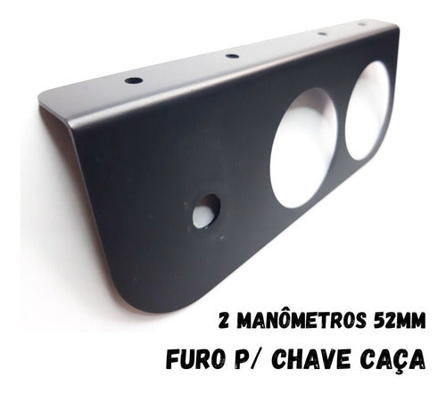 Suporte 2 Relógios 52mm + Chave Caça Jeep Turbo Quadrados 1