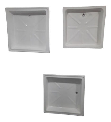 Cosmarbe Shower Tray for RVs, Motorhomes, and Nautical Use 60x60 1