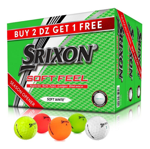 Srixon Rieragolf Softfeel Golf Balls Promo 3x2 (Dozen) 0