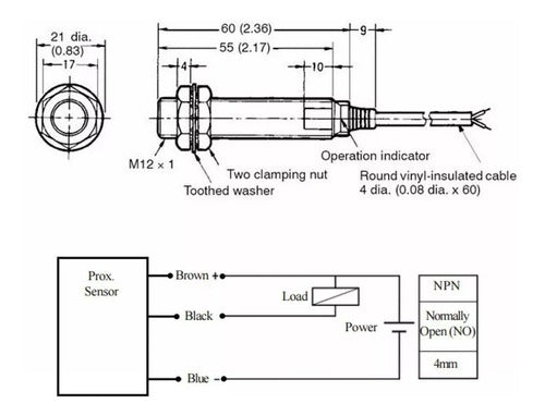 Arduio Sensor De Proximidad Inductivo NPN 6-36V LJ12A3 1