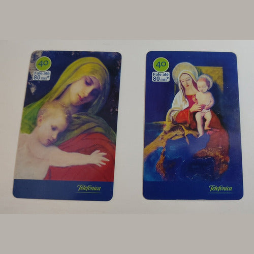 Cartão Telefônico Colecionável Raro Madonnas Mãe 04/10 0