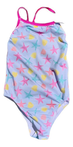 H&G Aqua Marine One-Piece Swimsuit with Starfish for 6 Years 0