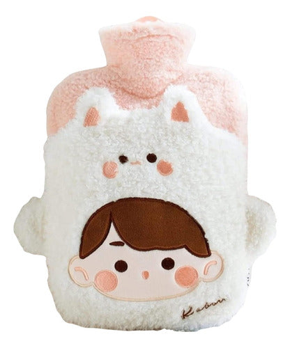 Infinito Market Baby Hot Water Bottle with Plush Cover 1 Liter 0