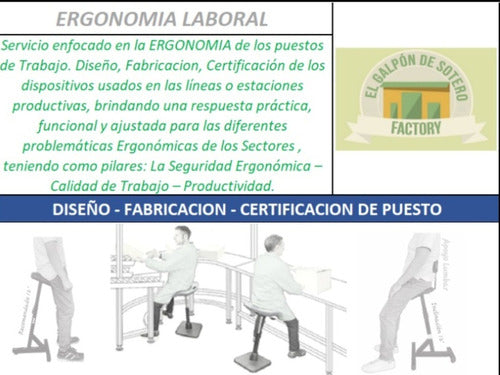 El Galpón de Sotero Ergonomic Industrial Stool, Multi-Purpose (Iron) 3