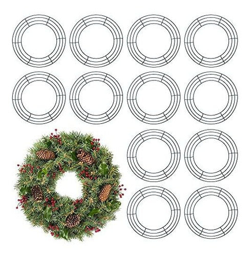 12 Metal Wreath Frame Structures for Christmas Crowns 20cm 0