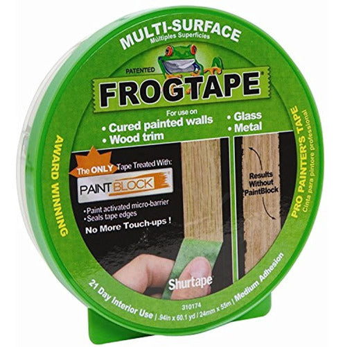 Frogtape 1358463 .94  X 60 Yardas Cinta De Pintor Verde Para 0