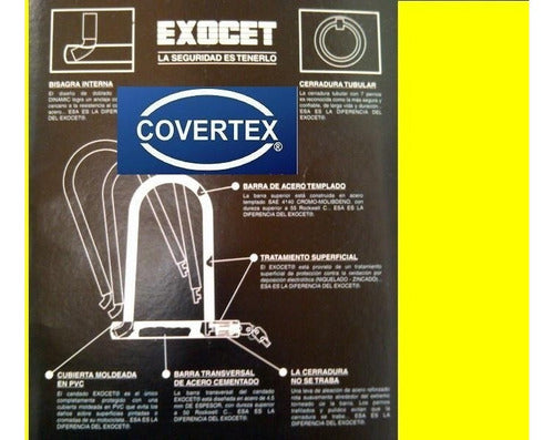 Exocet STD 320 U Lock for Motorcycle and Bike Security 5