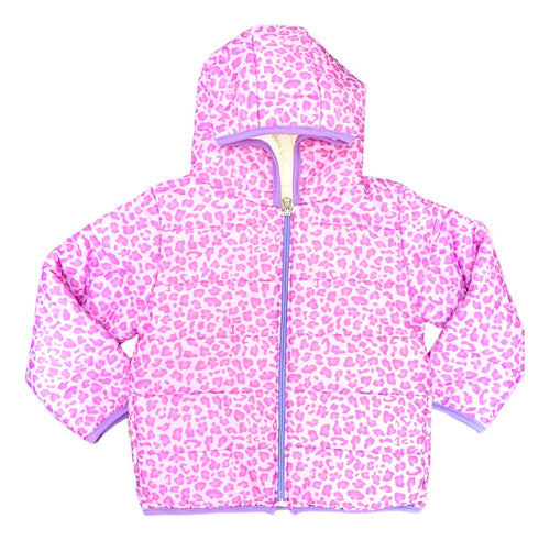 Moda Inflatable Animal Print Jacket for Girls 2023 4