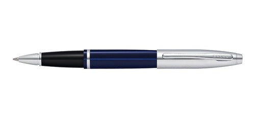 Cross Calais Chrome & Blue Lacquer Rollerball Pen 2