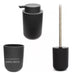 Bathroom Set Denver: Soap Dispenser, Tumbler, Toilet Brush Holder 1