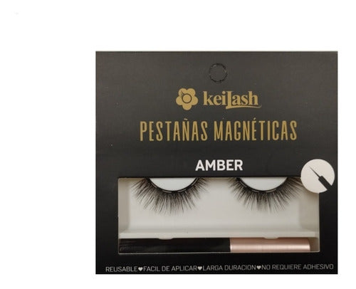 Keilash Magnetic Eyelashes - 1 Pair + Magnetic Eyeliner 0