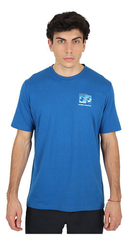 Under Armour Tear Grid Men's Blue T-Shirt | Dexter 0