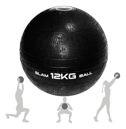 Bola De Peso Slam Ball Para Cross Fit 12kg Liveup 0