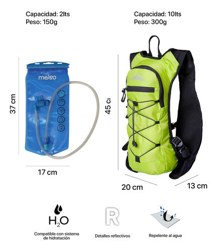 Montagne Galax Running Vest Backpack + Meiso 2L Hydration Bag Combo 11