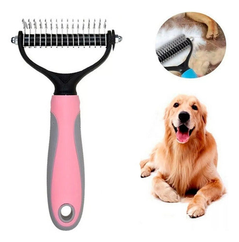 MULTISHOP Double Rake Brush Kit + 60 Teeth Comb 5