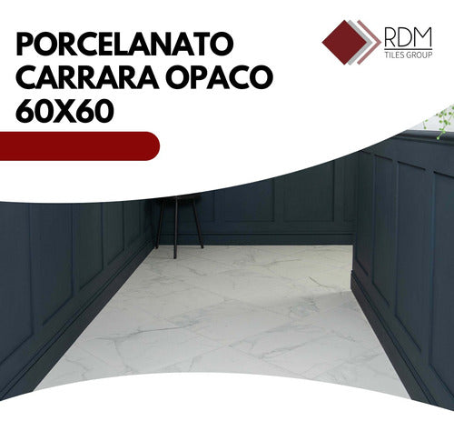 Porcelanato Carrara 60x60 Opaco Satinado 1