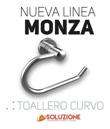 Curved Currao Bronze Monza Toilet Paper Holder 1