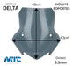 MTC Universal Delta Windshield with Fume Support 1