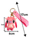 Generic Angel Pink Stitch Rubber Keychain Ideal for Gift 2