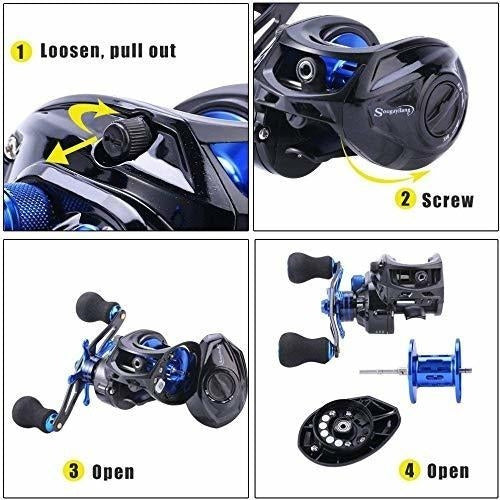 Sougayilang Baitcasting Reel, 7.0:1 Gear Ratio 7