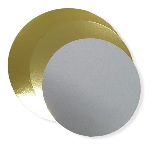 PROBAC Metallic Gold Round Cardboard Discs 24 Cm (Pack of 10) 3