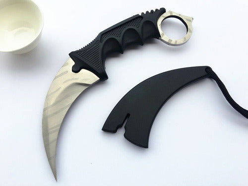 Generic Csgo Silver Karambit Knife Set 0