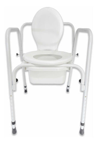 Romano Portable Folding Toilet with Adjustable Height and Backrest 4