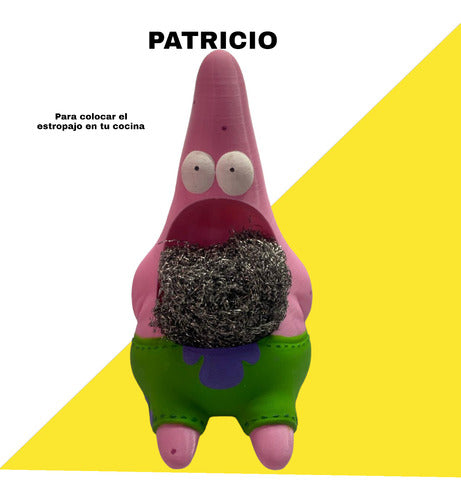 3ejes Impresiones Patricio 3D Sponge Bob Dish Sponge Holder 2