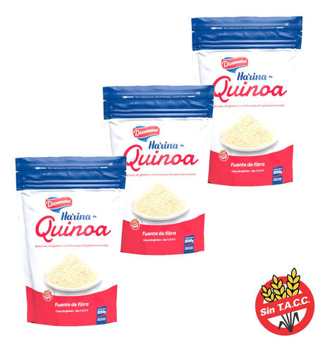 Dicomere Quinoa Flour 200g - Pack of 3 0