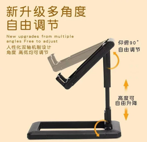 Bracket Universal Adjustable Folding Desk Phone and Tablet Stand 2