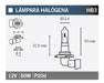 Lámpara Halógena Estándar Hb3 9005 12v 60w 1