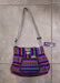 Handwoven Small Oval Shoulder Bag Purse Messenger Bag in Artisanal Aguayo Fabric 3