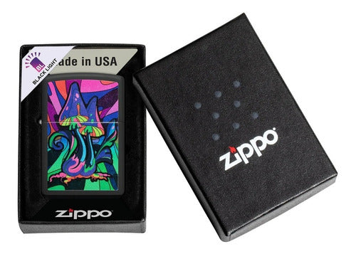 Zippo Lighter Model 48386 Counter Culture Warranty 1