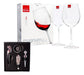 Set Accesorios Vino Caja + 2 Copas Vino Crystal Magnum 610cc 0