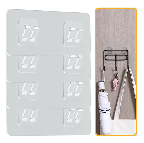 Shanzhuu 4 Pack Shower Caddy Adhesive Sticker Hooks, Corner 0