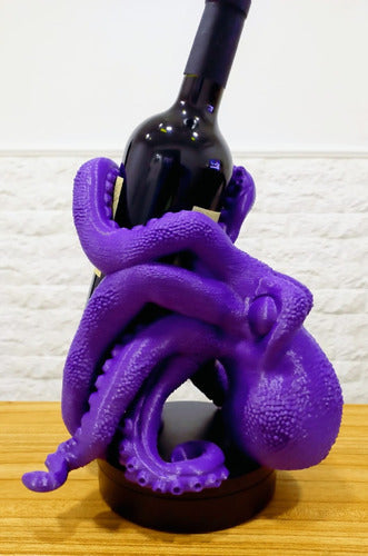 Veka Design Soporte Botella De Vino Pulpo 3D 2