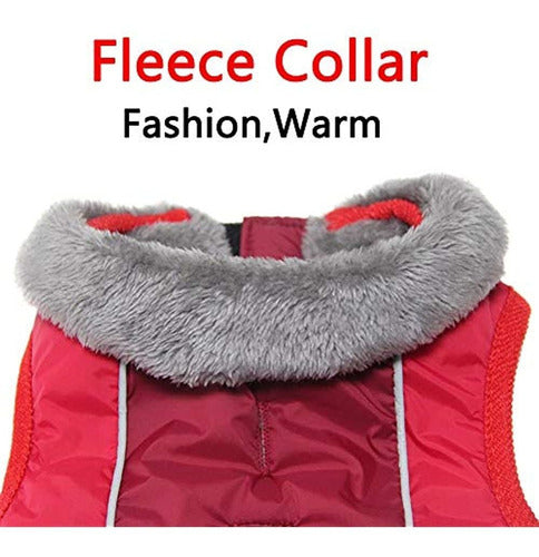 Vecomfy Dog Winter Coat With Fleece Collar for Small Dogs 1