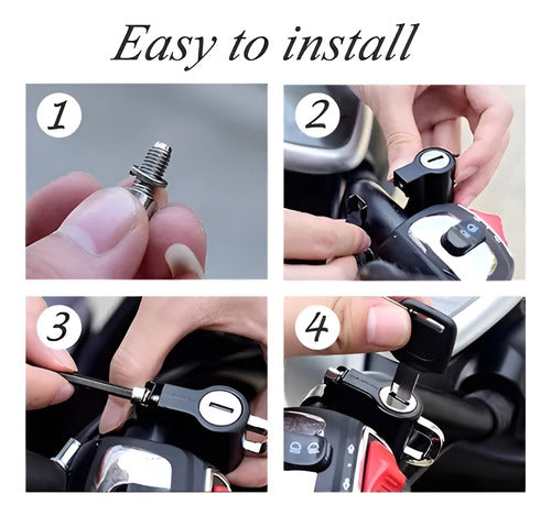 SHOP MATUY Multi-Purpose Anti-Theft Helmet Lock for Motorcycle & Bicycle 5