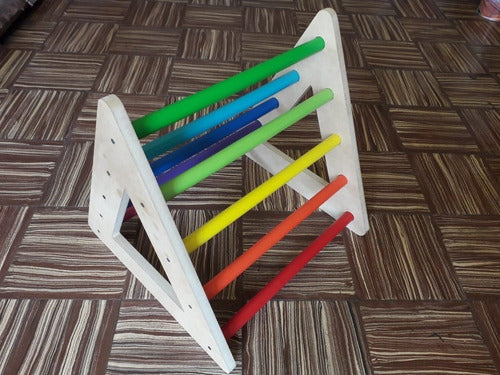 MJmaderas Triangulo Trepador Para Pintar Montessori Pikler 6