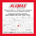 ALUMAS T Aluminum Profile 25x25 Mm White 6 Meters 2