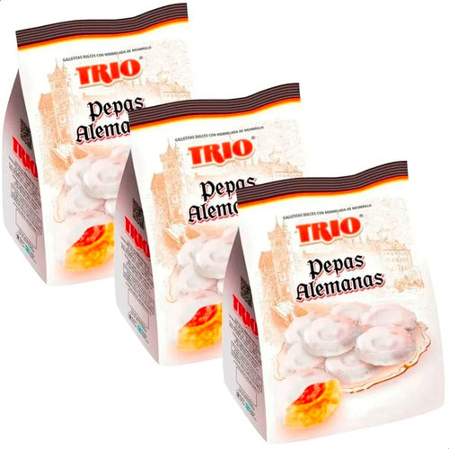 Trío Galletitas Pepas Alemanas Dulces - Pack of 3 1