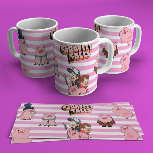 Plantillas Sublimación Tazas Infantil - Gravity Falls 0