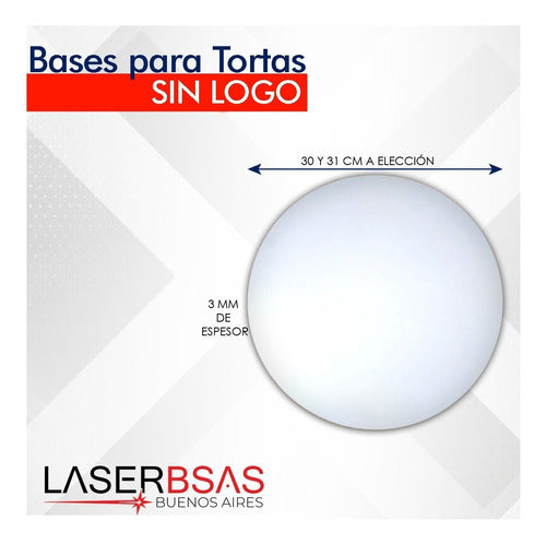 Base Para Tortas Fibroplus 30 Y 31 Cm X6  Bt3031-fp-6 1