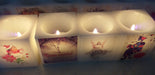 Set of 10 Personalized Square 8x8 cm Photo Souvenirs with Aromatherapy Candles 8