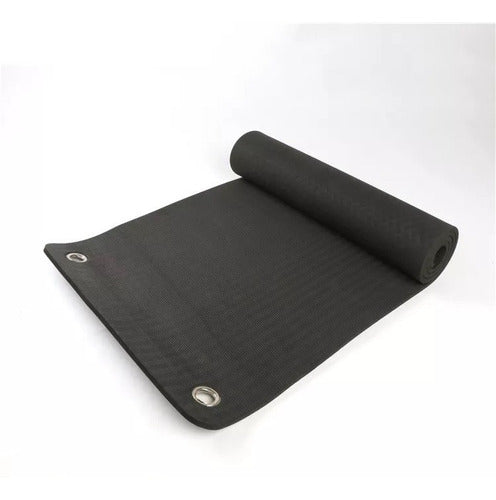 Yoga Mat TPE 10mm Non-Slip + Elastic Bands x3 10