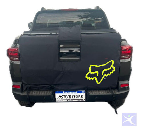 Chevrolet Montana Bike Rack Tailgate Cover with Fox Logo 5