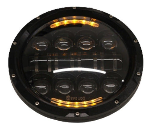 Luxled by Kobo Lighting Optica Faro Led 7 PuLG Wrangler Jeep Willy F100 4 Funciones 5