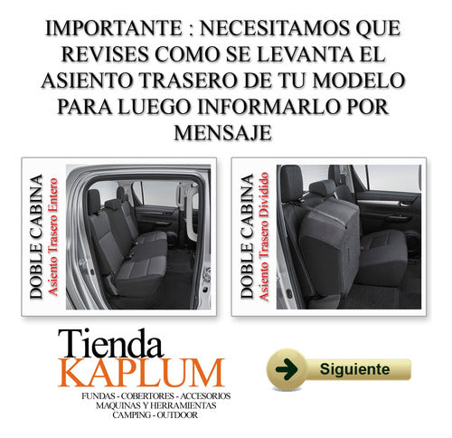 Kaplum Eco Leather Seat Cover with Foam for Volkswagen Amarok 3